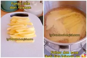 Bukan untuk alas memotong, aksi warganet tunjukkan fungsi lain talenan ini tak terpikiran orang lain