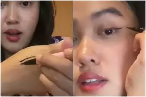 Review eyeliner PinkFlash viral harga Rp 15 ribuan yang diklaim waterproof, beneran tahan seharian?