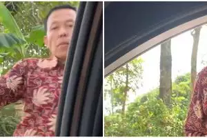 Aksi arogan pria lawan arah sampai tendang mobil lain dan ngaku ketua PP Semarang, begini endingnya