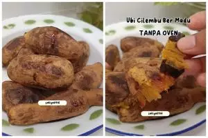 Tak dipanggang di oven, ini trik masak ubi cilembu agar empuk dan getah madunya keluar