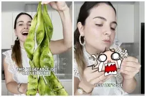 Bule ini ngide mengolah petai jadi masakan western, warganet yang lihat auto shik shak shok