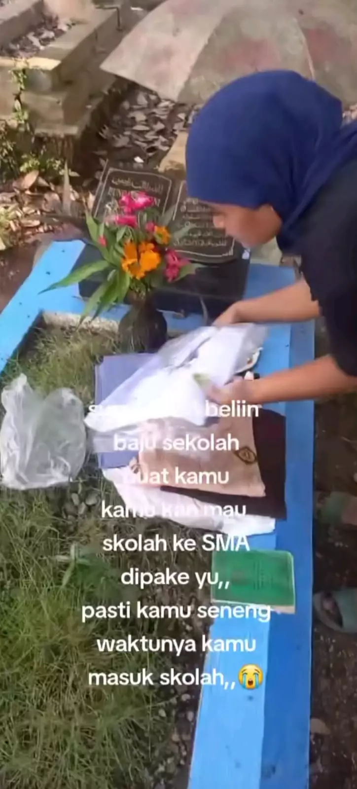 obati rindu ke anak yang baru meninggal  © TikTok obati rindu ke anak yang baru meninggal  © TikTok