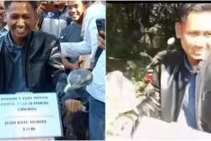 Usai bebas dari bui kini jadi terkenal, Pegi Setiawan dihadiahi motor dari pengusaha Tasikmalaya