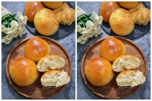 Cara membuat roti isi kelapa muda, lezat sekaligus mengenyangkan