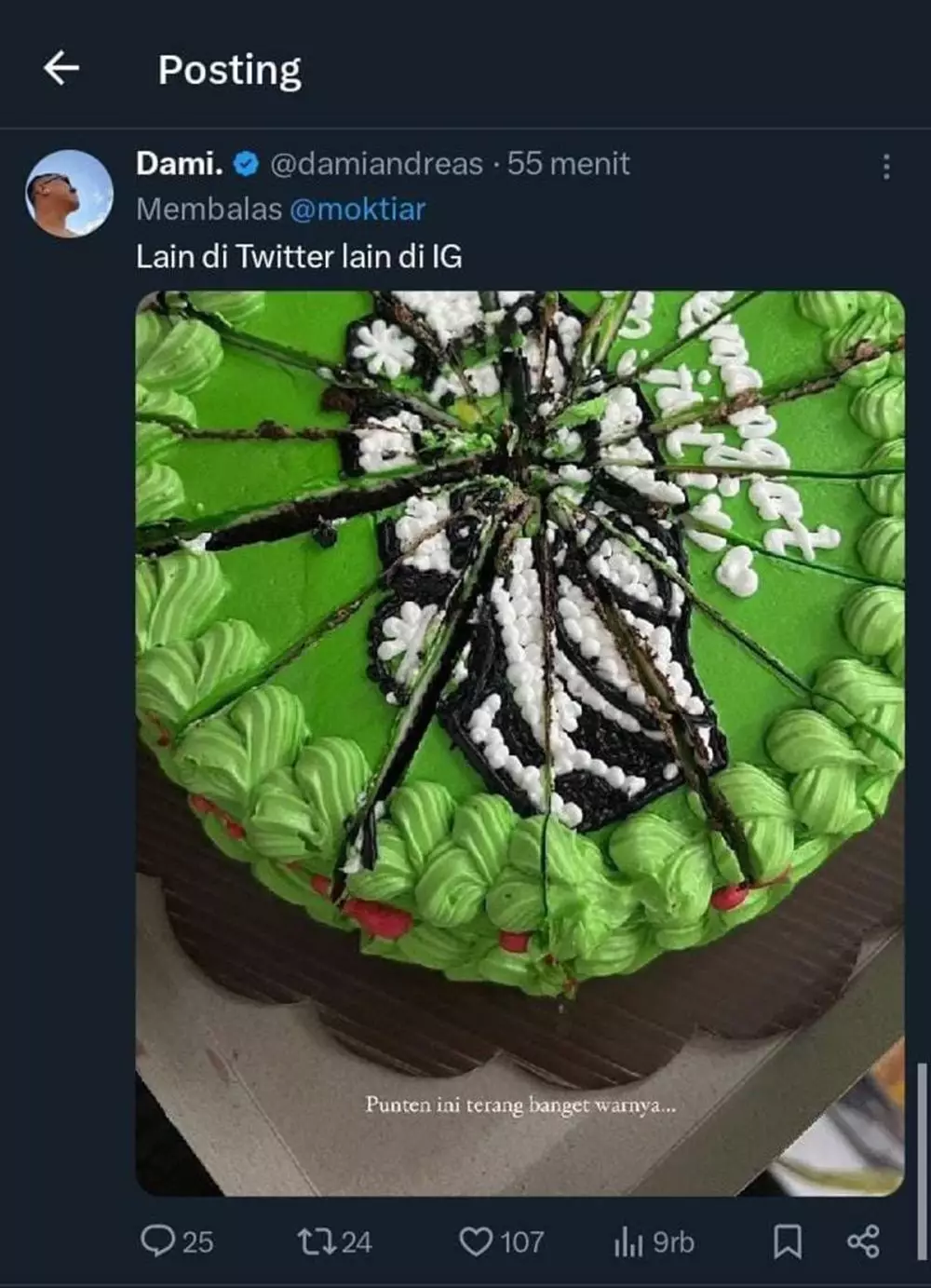 fakta dibalik cerita ob beri kue ultah © twitter fakta dibalik cerita ob beri kue ultah © twitter