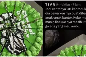 Viral cerita OB beri kue ultah ke kantor tak ada yang mau ambil, ternyata begini faktanya
