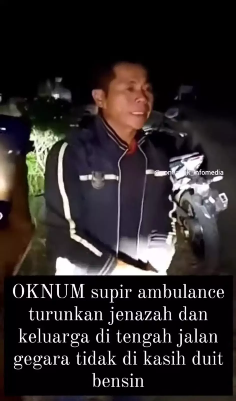 sopir ambulans ini tega turunkan mayat bayi di SPBU berbagai sumber