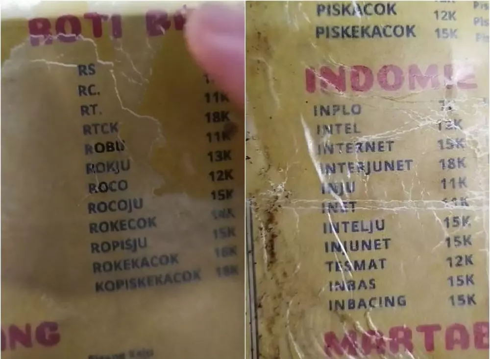 potret menu kocak bikin cekikikan TikTok