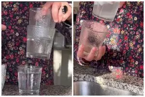 Trik memisahkan dua gelas yang saling menempel, antipecah meski tanpa direndam air panas