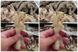 Tanpa direbus baking soda, begini cara pisahkan tulang ceker dari kulit cuma andalkan 1 alat makan