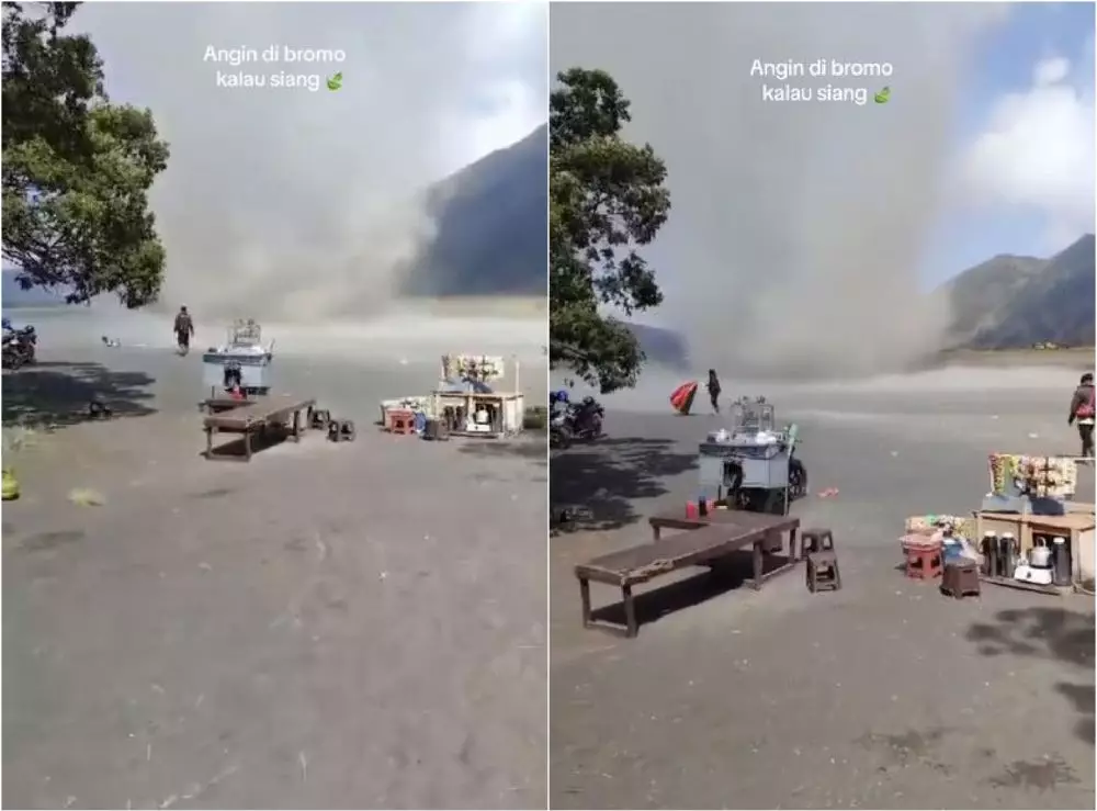 Heboh fenomena angin tornado di Bromo TikTok Heboh fenomena angin tornado di Bromo TikTok