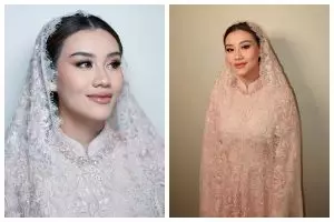 7 Detail makeup Aaliyah Massaid saat pengajian jelang nikah, tampil anggun dengan look makeup soft