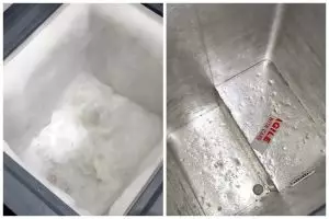Aman tak bikin tergores, ini trik bersihkan bunga es freezer box andalkan 1 alat dapur