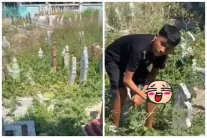 Bukan kamboja, warganet ini temukan satu jenis buah ini tumbuh di sekitar makam