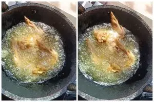 Trauma sama letupan minyak panas? Ini trik goreng ayam agar minyaknya tak muncrat keluar wajan