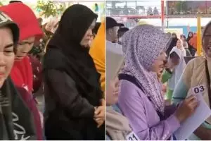 Bukannya ikut sedih, momen ratusan emak-emak ikut lomba nangis di Tegal ini malah bikin ngakak