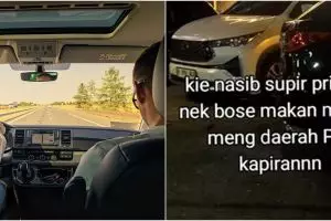 Curhat sedih sopir pribadi ditinggal makan majikan di kawasan restoran mewah, sambat tak ada warteg