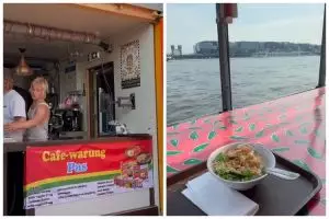 Penampakan warung Indomie viral di Belanda, harga per porsinya Rp90.000-an