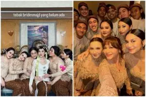 Adu gaya makeup 7 bridesmaid Aaliyah Massaid, kompak dengan riasan wajah soft glam