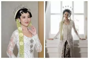 Sama-sama pakai adat Jawa ketika akad, 7 adu gaya makeup Aaliyah Massaid dan Susan Sameh saat menikah