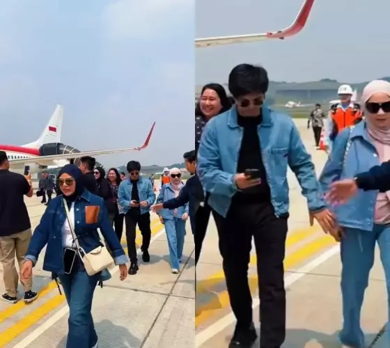 Atta Halilintar salah gandeng tangan © TikTok Atta Halilintar salah gandeng tangan © TikTok