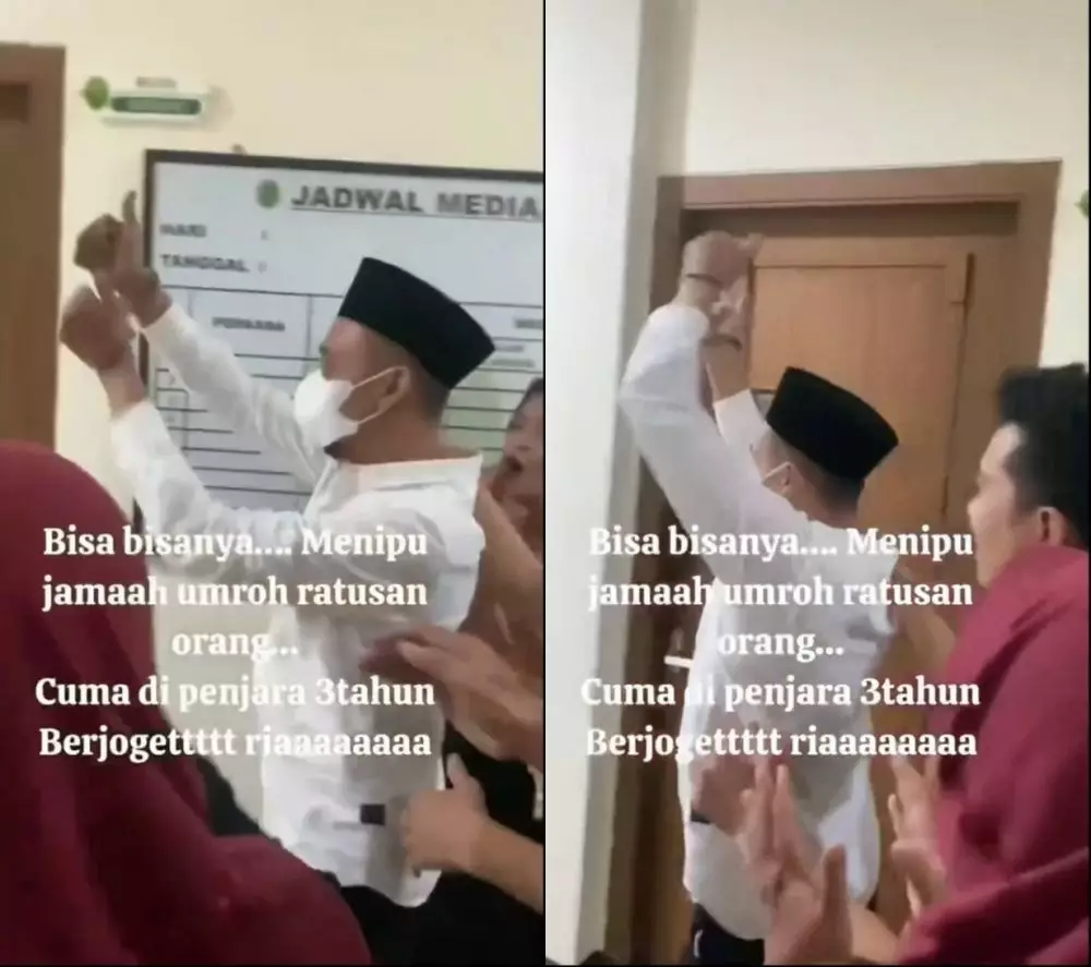 terdakwa penipuan umrah joget-joget divonis 3 tahun penjara © 2024 Instagram