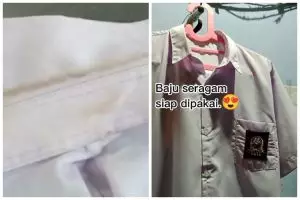 Cara ampuh hilangkan noda dekil di kerah baju putih, auto bersih ditambah 1 bahan dapur