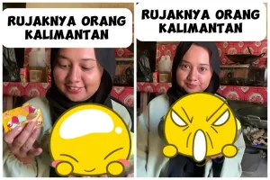 Cara wanita makan rujak ini antimainstream, penampakan mangganya bikin auto mupeng