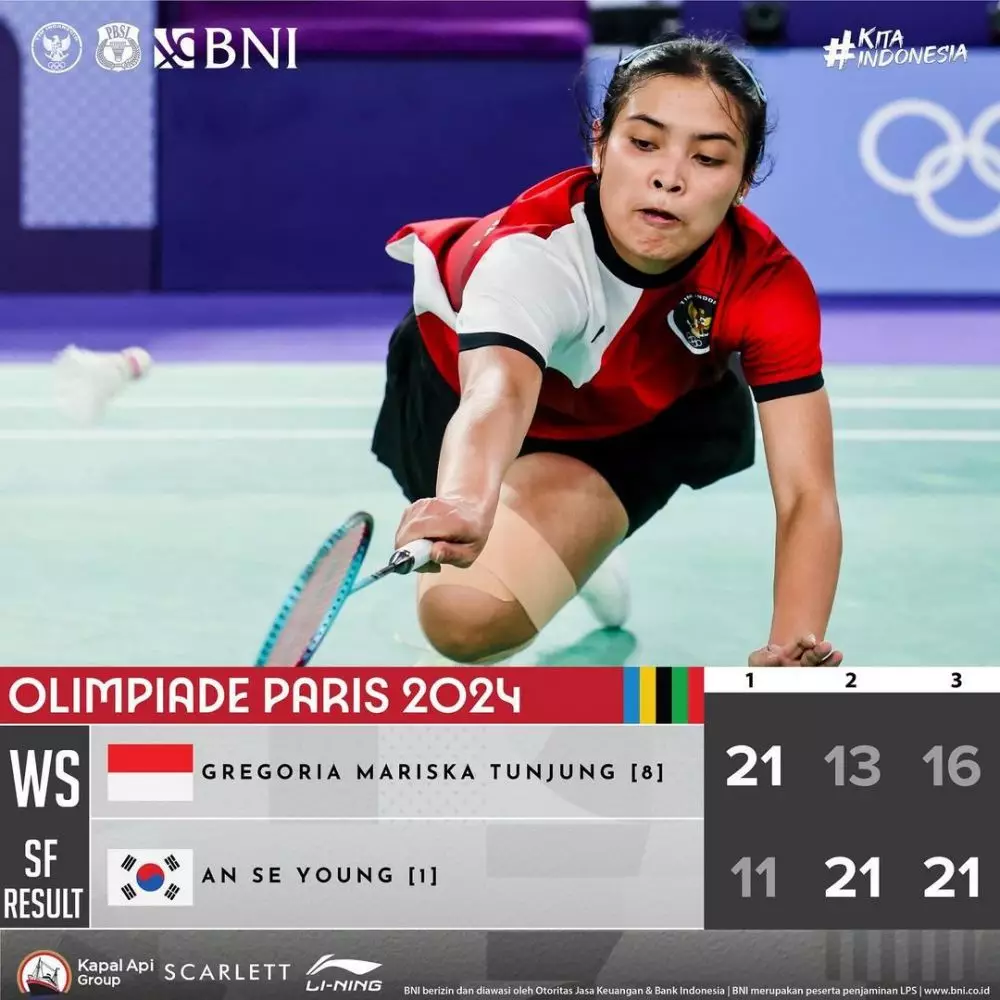 Gregoria Mariska raih medali perunggu Olimpiade Paris 2024 © 2024 brilio.net