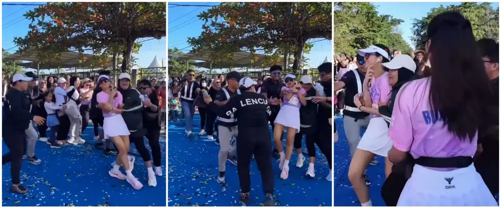 kronologi fuji dikerubung emak emak di garis finish © berbagai sumber