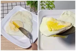 Jangan asal goreng, ini trik agar telur ceplok lebih gurih dan lembut cuma tambah 1 bahan dapur