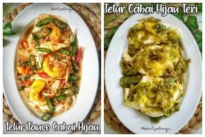 11 Resep olahan telur cabai hijau, pedas, sedap, dan menggugah selera