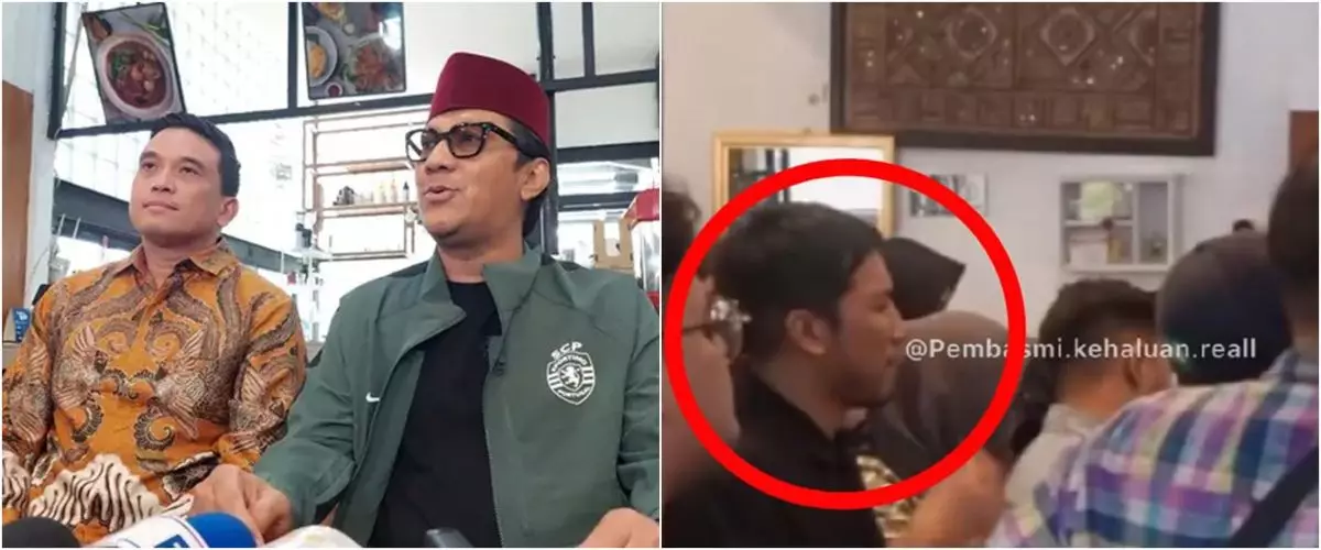 Momen Desta ikut gabung bareng wartawan saat Andre Taulany prekon soal perceraian ini bikin ngakak