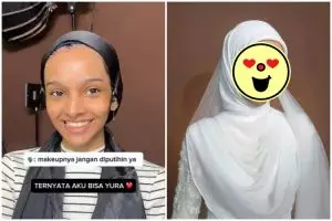 Tanpa ubah skin tone, transformasi makeup cewek kulit gelap ini hasilnya dipuji mirip barbie