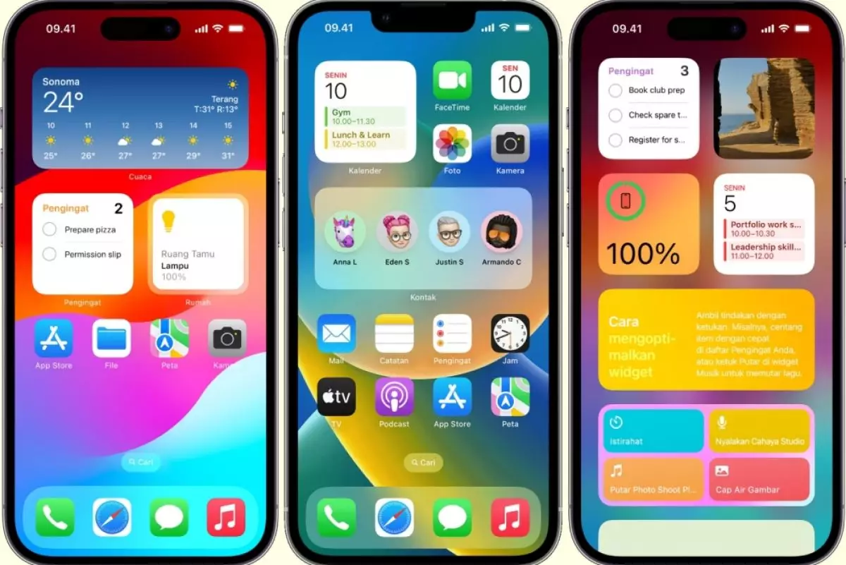 Cara menambahkan, mengedit, dan menghapus widget di layar utama iPhone