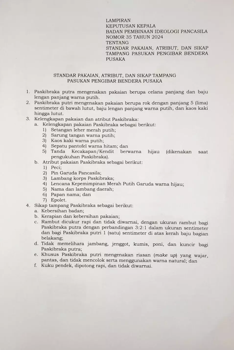 aturan seragam anggota paskibraka © 2024 brilio.net