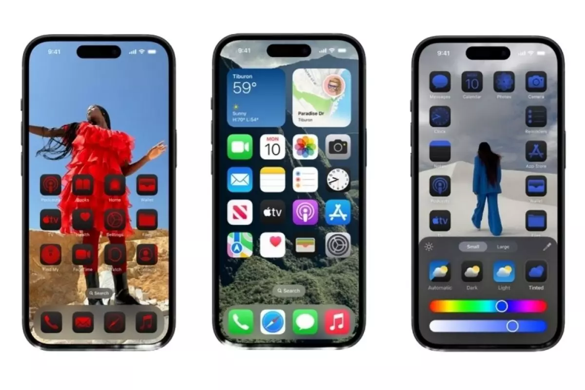 Cara membuat ikon layar beranda iPhone jadi gelap di iOS 18