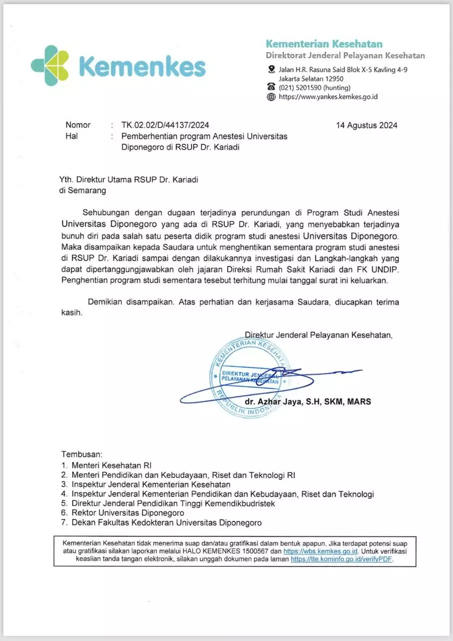 fakta mahasiswi kedokteran Undip bunuh diri berbagai sumber fakta mahasiswi kedokteran Undip bunuh diri berbagai sumber