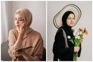 [KUIS] Berhijab juga bisa cantik, gaya jilbab biasa kamu pakai ini ungkap makeup yang pas buatmu