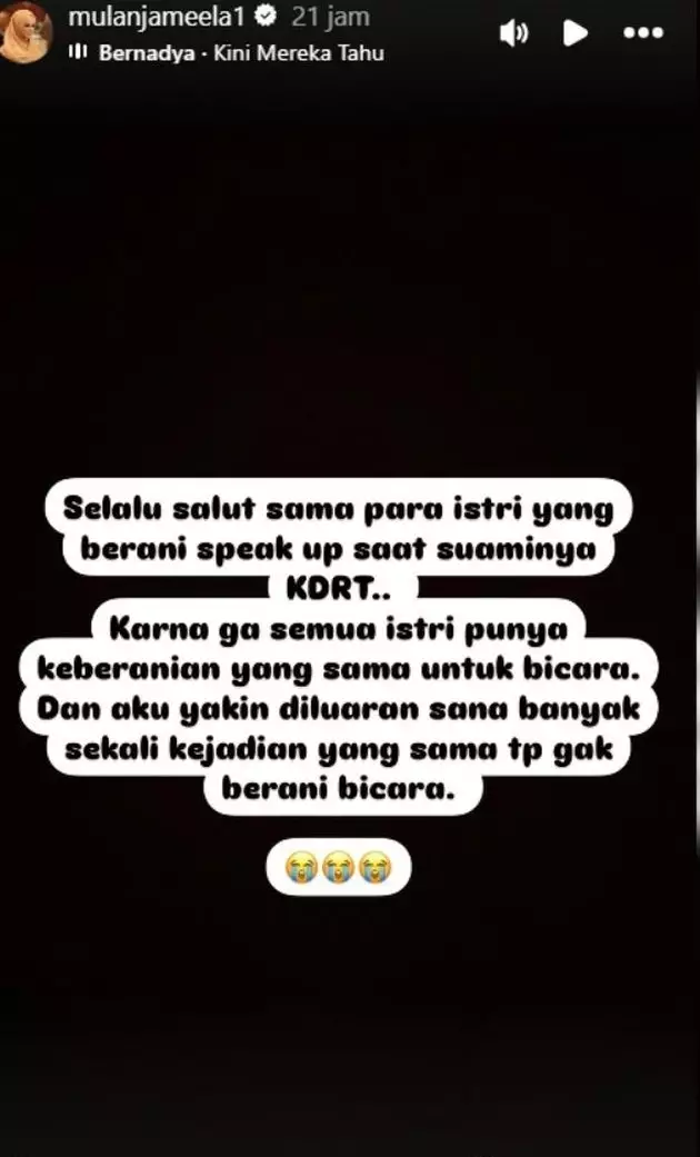 mulan jameela punya andil atas kasus kdrt © instagram mulan jameela punya andil atas kasus kdrt © instagram