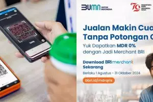 Beri keistimewaan, BRI hadirkan program spesial MDR 0% bagi merchant