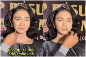 Jangan ditimpa bedak, trik atasi makeup crack pada garis senyum ini mudah cuma butuh 2 langkah