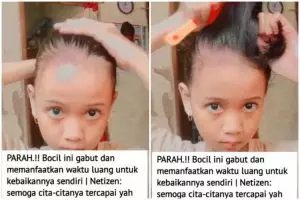 Bocah perempuan ini bikin tutorial sanggul pramugari, punya skill dewa hasilnya rapi tanpa hair spray