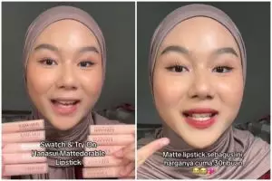 Tasya Farasya & Nagita approved, review Hanasui Mattedorable Lipstick harga Rp30 ribu bisa awet 16 jam