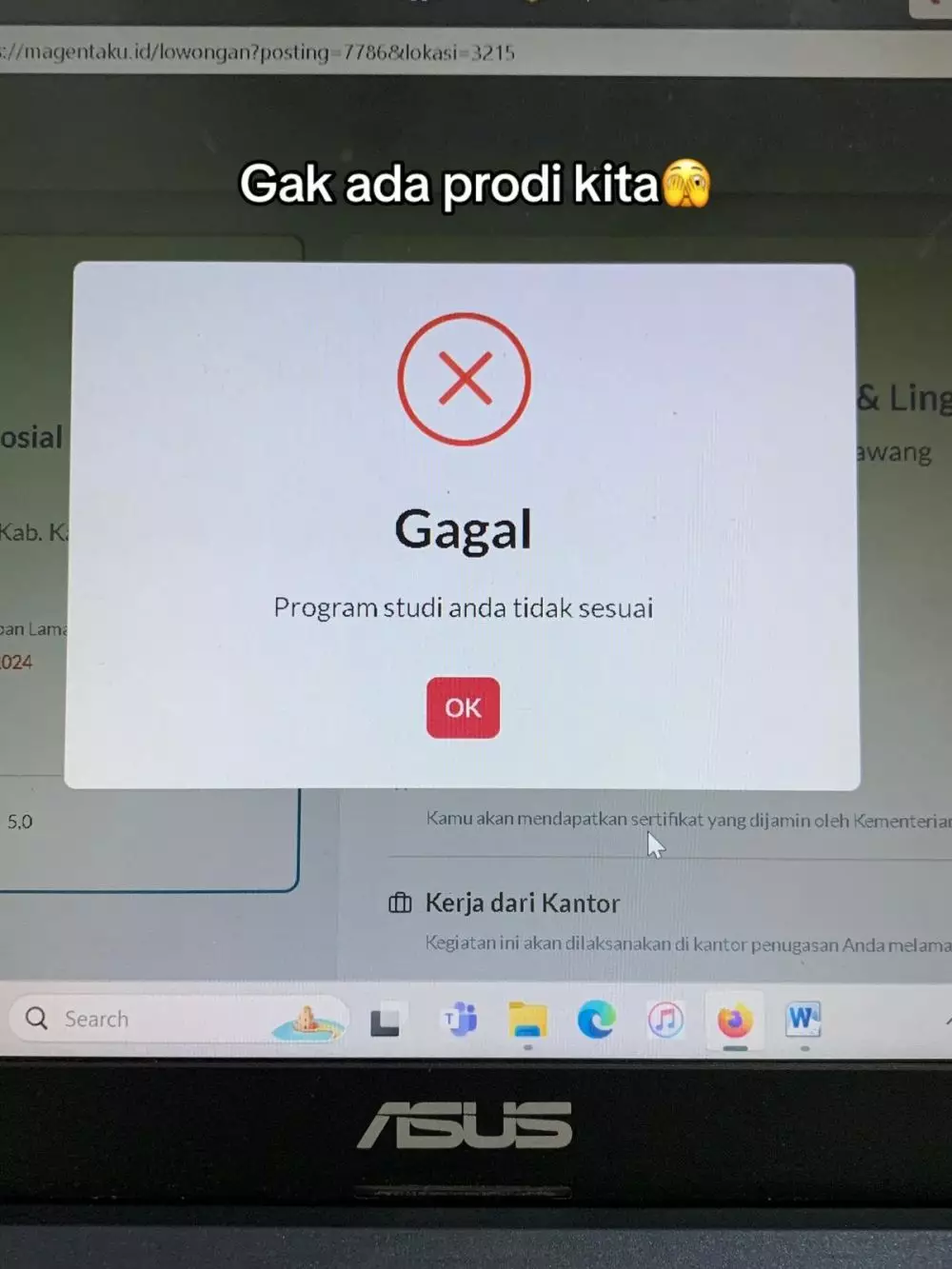 wanita melamar tapi kampusnya tidak terdaftar © TikTok wanita melamar tapi kampusnya tidak terdaftar © TikTok
