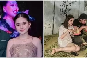 Momen El Rumi pamer kemesraan dengan Syifa Hadju sambil makan di emperan, kesederhanaannya tuai pujian