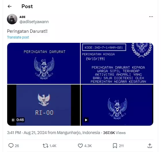 jadwal aksi massa KawalPutusanMK © X jadwal aksi massa KawalPutusanMK © X