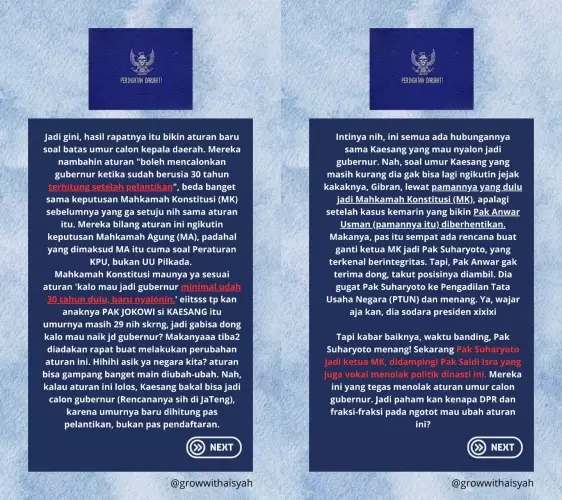 selebriti serukan kawal putusan MK © X