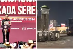 Penampakan gedung DPR RI yang didemo massa, dijaga polisi hingga dipagari beton