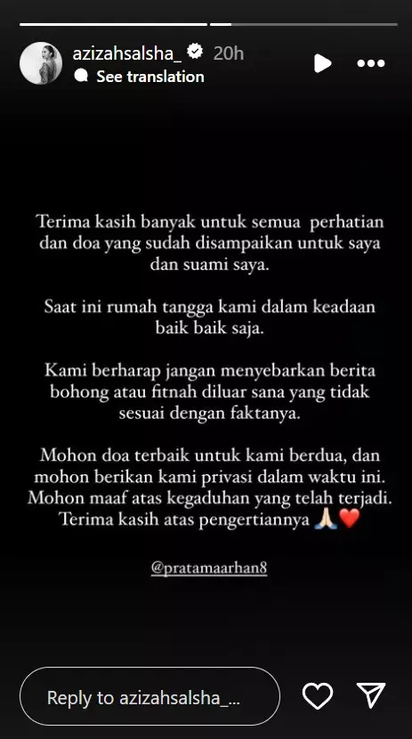 azizah salsha laporkan akun penyebar hoaks © 2024 Instagram azizah salsha laporkan akun penyebar hoaks © 2024 Instagram